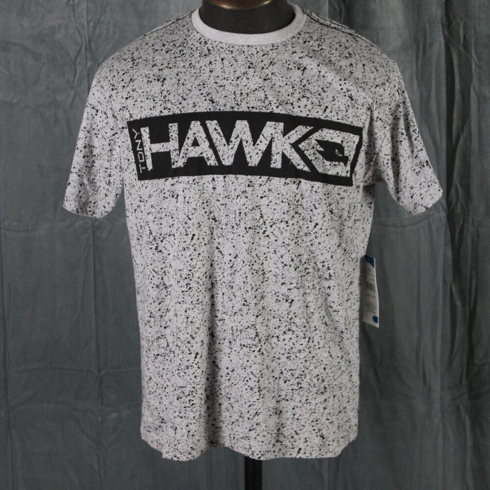 Skateboard Shirt - Tony Hawk Hawk Brand Concrete Graphic - Men's Large